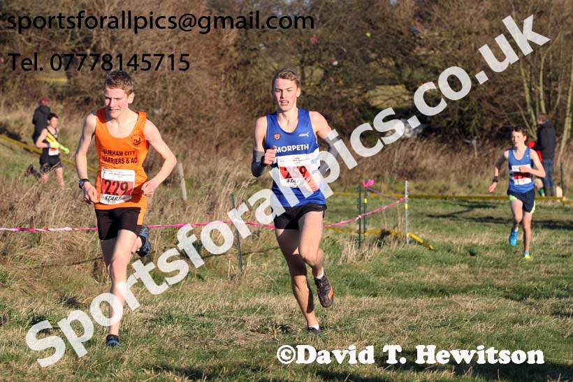 Boys under-15s North Eastern Cross Country, 2018 Northern Cross Country Champs., Wrekenton, Gateshead. Photo:  David T. Hewitson/Sports for All Pics